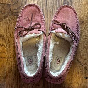 UGG Dusty Rose Suede Moccasins